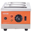 VEVOR Chocolate Tempering Machine, 9 Lbs 2 Tanks Chocolate Melting Pot with TEMP Control 86~185℉, 800W Stainless Steel Electric Commercial Food Warmer For Chocolate/Milk/Cream Melting and Heating