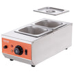 VEVOR Chocolate Tempering Machine, 9 Lbs 2 Tanks Chocolate Melting Pot with TEMP Control 86~185℉, 800W Stainless Steel Electric Commercial Food Warmer For Chocolate/Milk/Cream Melting and Heating