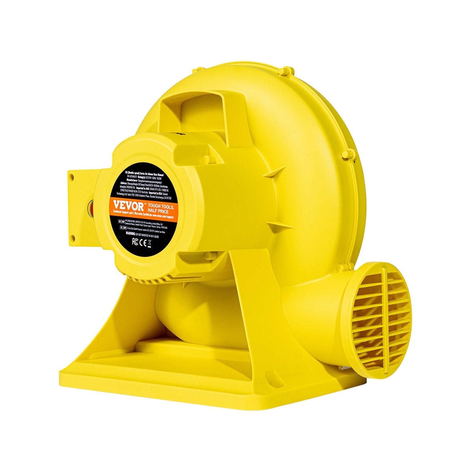 VEVOR Inflatable Bounce House Blower 0.9&1HP 750W for Commercial Bounce House