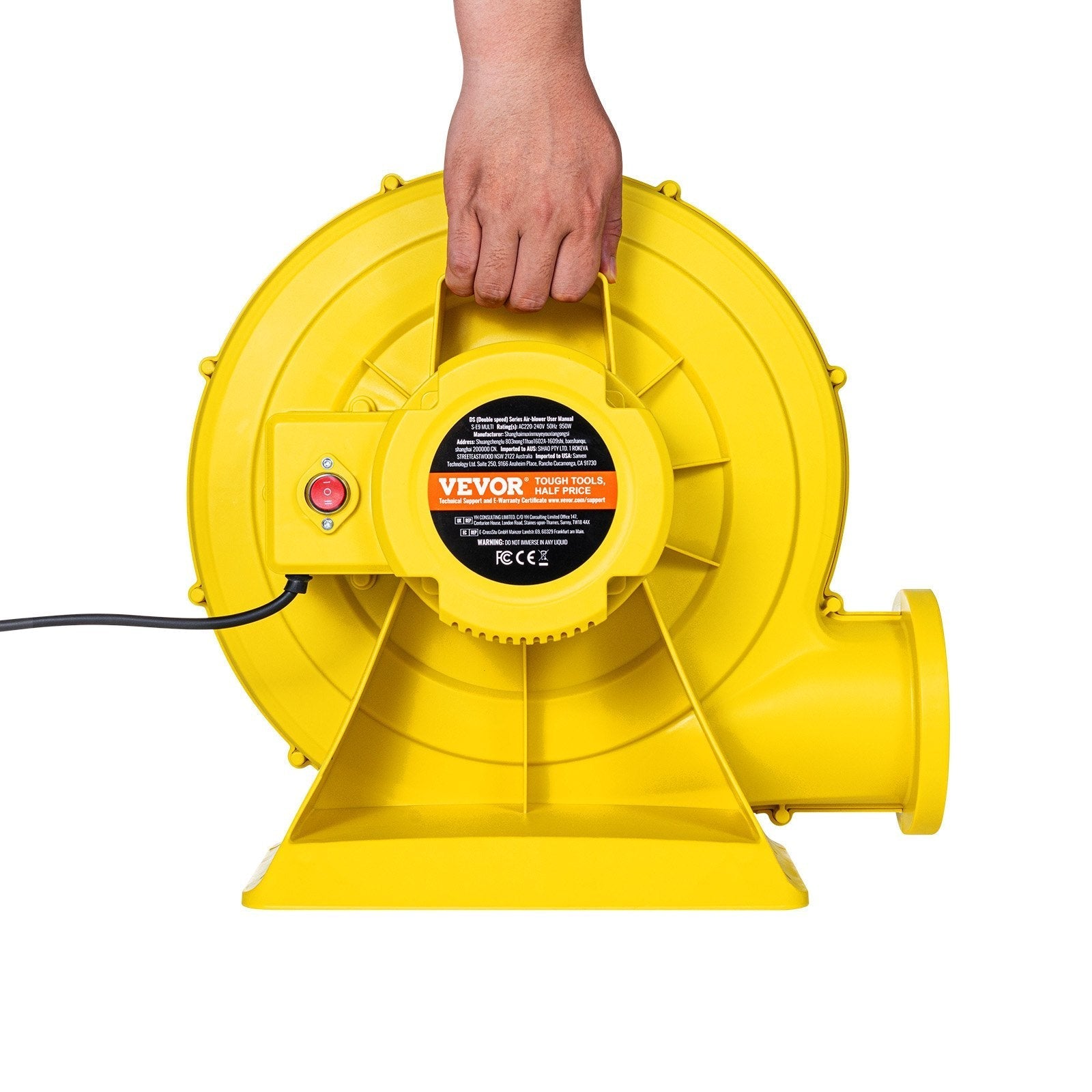 VEVOR Inflatable Bounce House Blower 1&1.3HP 950W for Commercial Bounce House