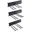 VEVOR Garage Tool Organizer, 600 lbs Max Load Capacity, Wall Mount Yard Garden Storage Rack Organization Heavy Duty with 6 Adjustable Hooks and 3 Rails, for Garden Tools, Shovels, Trimmers, and Hoses