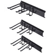 VEVOR Garage Tool Organizer, 800 lbs Max Load Capacity, Wall Mount Yard Garden Storage Rack Organization Heavy Duty with 6 Adjustable Hooks and 3 Rails, for Garden Tools, Shovels, Trimmers, and Hoses