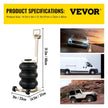 VEVOR Triple Air Bag Jack Pneumatic Jack 6600lbs Quick Lift 3T Heavy Duty White