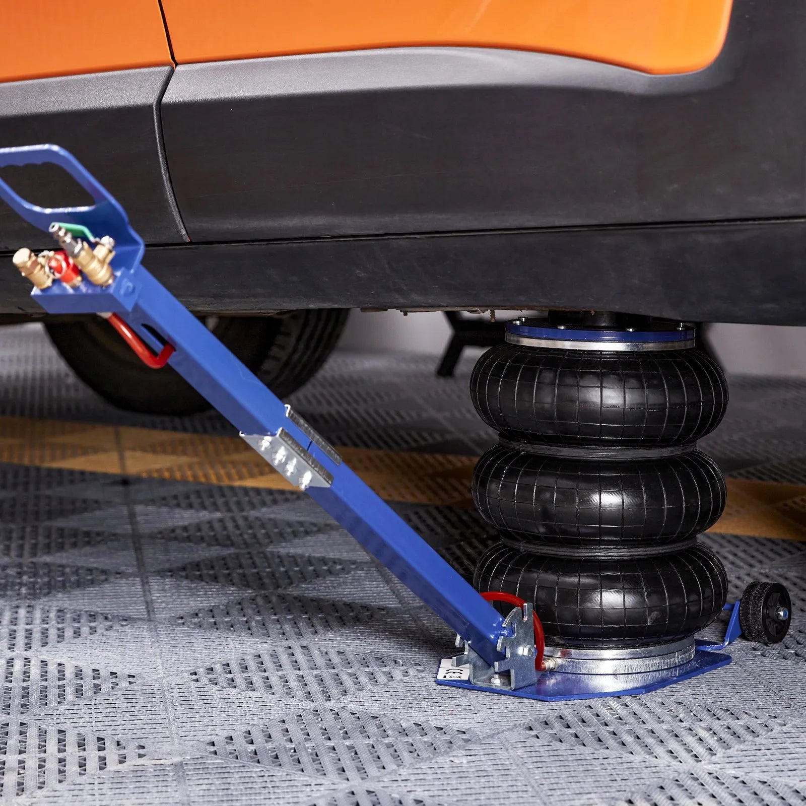 VEVOR Air Jack, 3 Ton/6600 lbs Triple Bag Air Jack, Airbag Jack with Six Steel Pipes, Lift up to 17.7