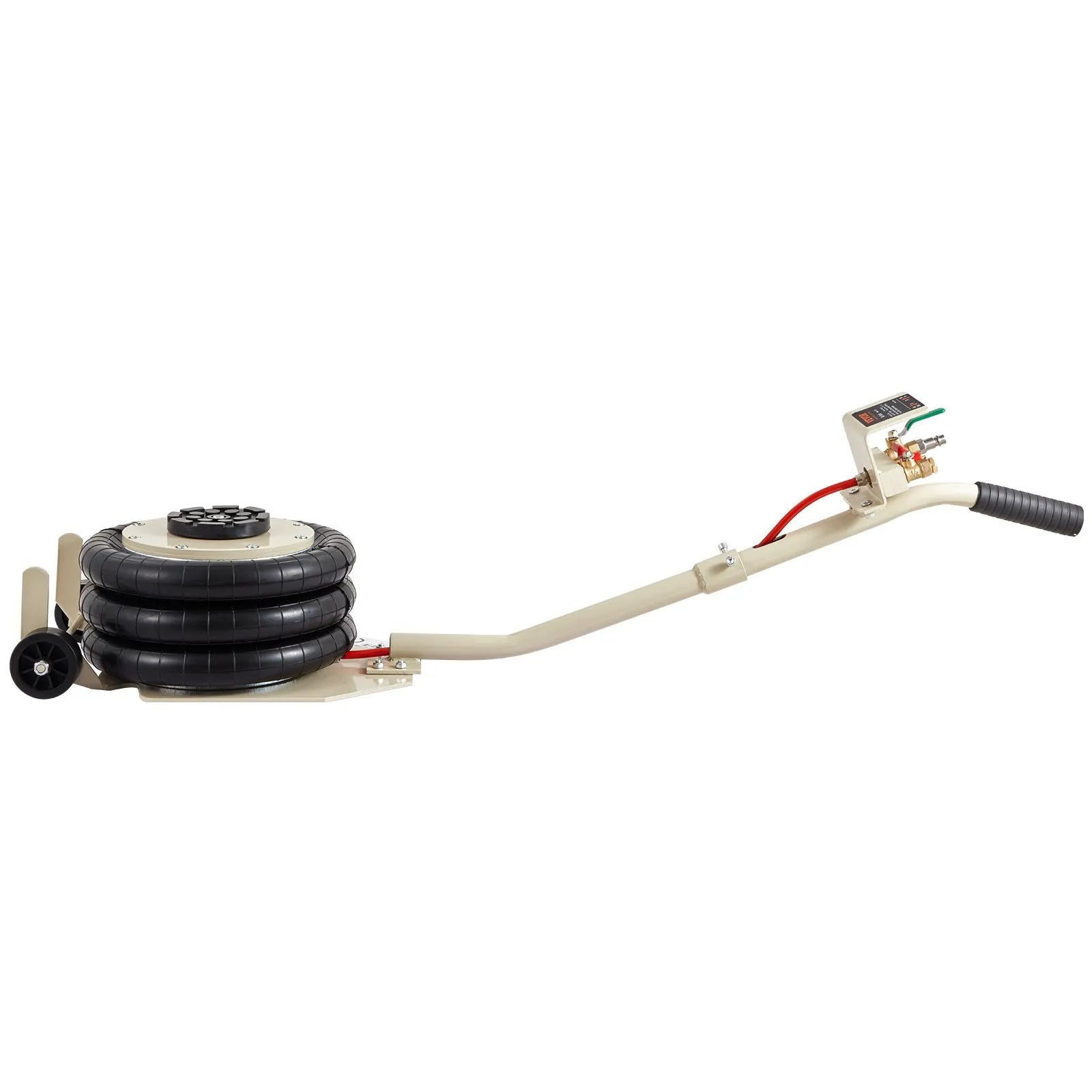 VEVOR Air Jack, 3 Ton/6600 lbs Triple Bag Air Jack, Airbag Jack with Six Steel Pipes, Lift up to 17.7 inch/450 mm, 3-5 s Fast Lifting Pneumatic Jack, with Long Handles for Cars, Garages, Repair
