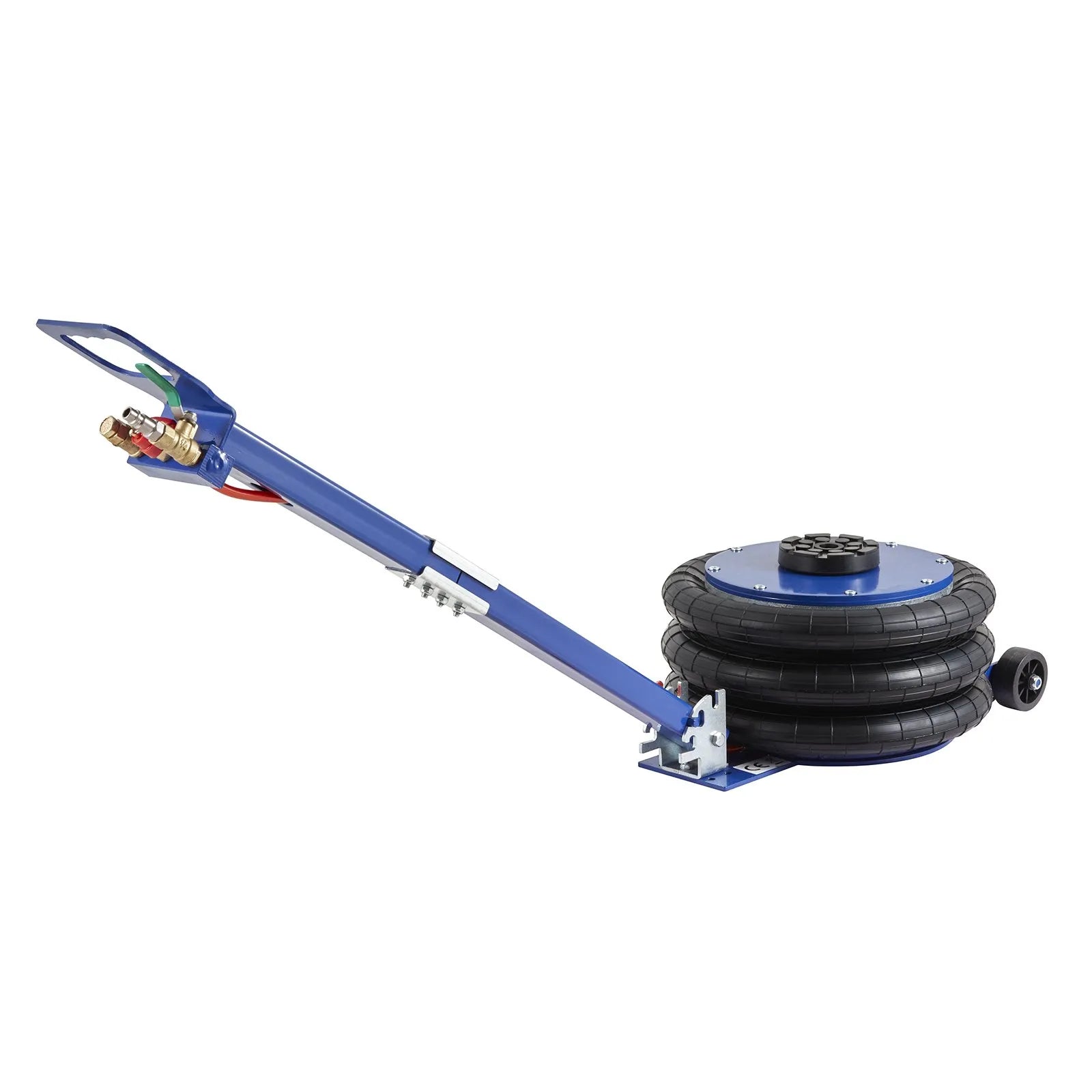 VEVOR Air Jack, 5 Ton/11000 lbs Triple Bag Air Jack, Airbag Jack with Six Steel Pipes, Lift up to 18.5 inch/470 mm, 3-5 s Fast Lifting Pneumatic Jack, with Adjustable Handle for Car, Garage, Repair