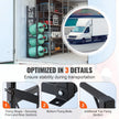 VEVOR Refrigerant Tank Rack, with 3 x 30lbs and Other 3 Small Bottle Tanks, Cylinder Tank Rack 12.79x12.99x47.12 in, Refrigerant Cylinder Rack and Holders for Freon, Gases, Oxygen, Nitrogen