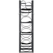 VEVOR Refrigerant Tank Rack, with 3 x 30lbs and Other 3 Small Bottle Tanks, Cylinder Tank Rack 12.79x12.99x47.12 in, Refrigerant Cylinder Rack and Holders for Freon, Gases, Oxygen, Nitrogen