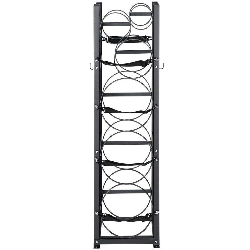 VEVOR Refrigerant Tank Rack, with 3 x 30lbs and Other 3 Small Bottle Tanks, Cylinder Tank Rack 12.79x12.99x47.12 in, Refrigerant Cylinder Rack and Holders for Freon, Gases, Oxygen, Nitrogen