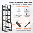 VEVOR Refrigerant Tank Rack, with 1 x 50lb, 2 x 30lb and Other 3 Small Bottle Tanks, Cylinder Tank Rack 15.55x12.99x49.8 in, Refrigerant Cylinder Rack and Holders for Freon, Gases, Oxygen, Nitrogen