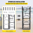 VEVOR Refrigerant Tank Rack with 2-30lb and Other 3 Saving Space Cylinder Tank Rack 889mm Refrigerant Cylinder Rack Gas Cylinder Racks and Holders for Gas Oxygen Nitrogen Storage