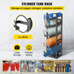 VEVOR Refrigerant Tank Rack with 3-30lb and Other 3 Saving Space, Cylinder Tank Rack 1168mm, Refrigerant Cylinder Rack Gas Cylinder Racks and Holders, for Gas Oxygen Nitrogen Storage