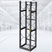 VEVOR Refrigerant Tank Rack with 3-30lb and Other 3 Saving Space, Cylinder Tank Rack 1168mm, Refrigerant Cylinder Rack Gas Cylinder Racks and Holders, for Gas Oxygen Nitrogen Storage