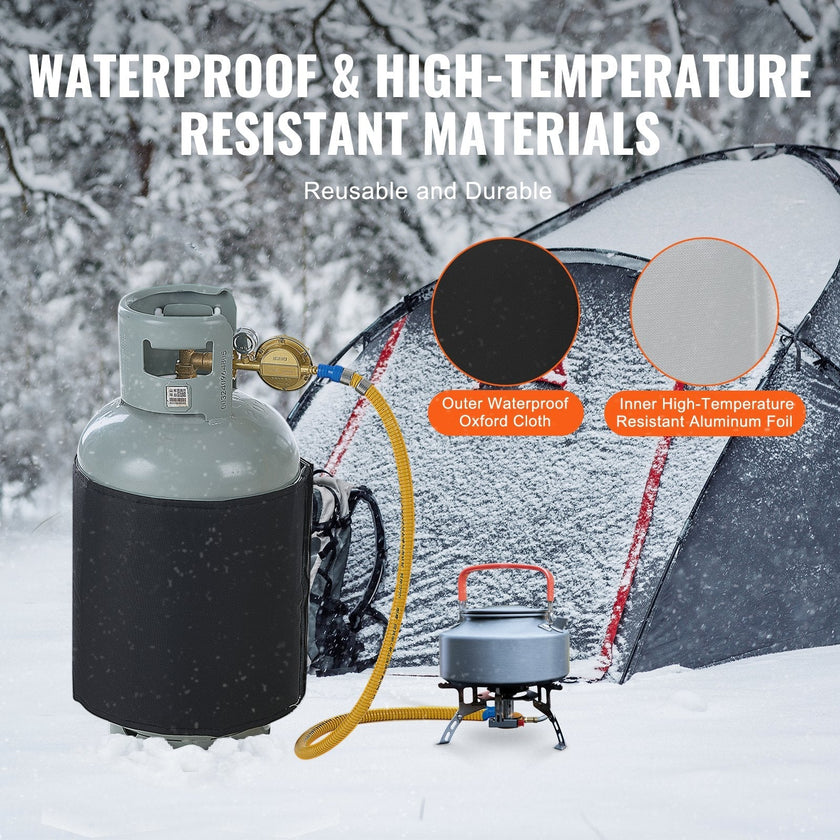 VEVOR Insulated Band Style Gas Cylinder Warmer for40 lbs Gas Tanks 120W 90 ?