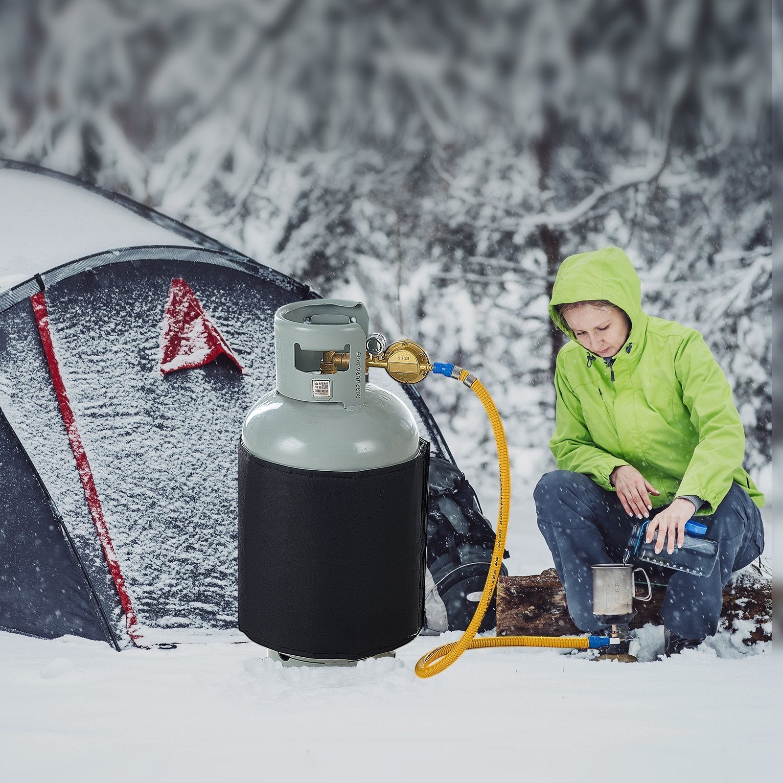 VEVOR Insulated Band Style Gas Cylinder Warmer for40 lbs Gas Tanks 120W 90 ?
