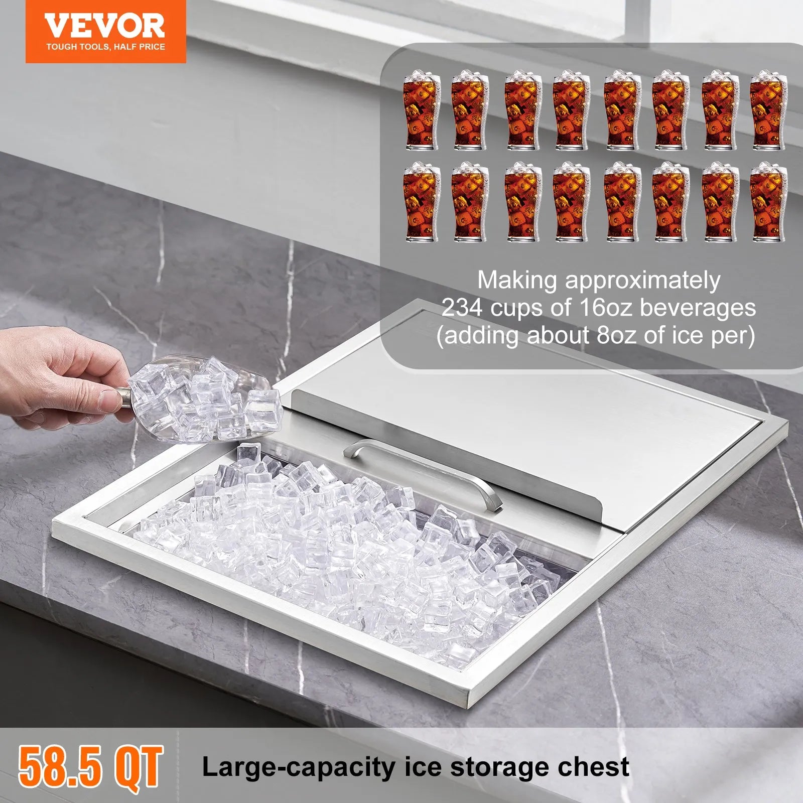 VEVOR Drop in Ice Chest, 24