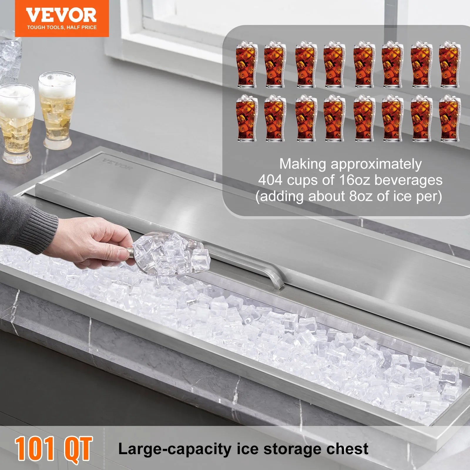 VEVOR Drop in Ice Chest, 36