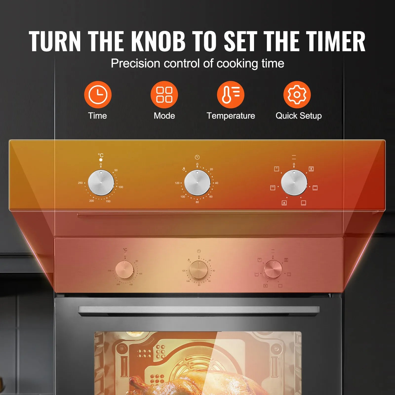 VEVOR Single Wall Oven 24