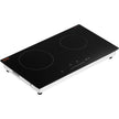 VEVOR Built-in Electric Cooktop Radiant Ceramic Cooktop 2 Burners 23.6x13.3 inch