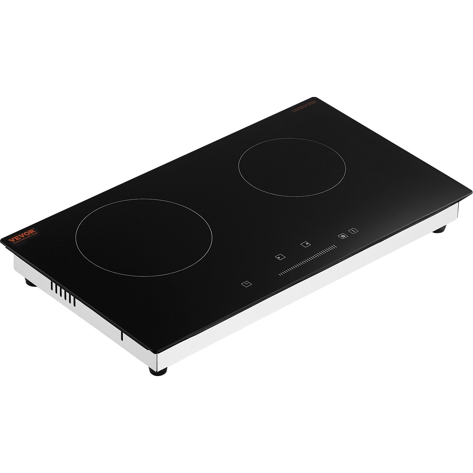VEVOR Built-in Electric Cooktop Radiant Ceramic Cooktop 2 Burners 23.6x13.3 inch
