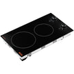 VEVOR Built-in Electric Cooktop Radiant Ceramic Cooktop 2 Burners 20.1x11.6 inch