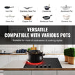 VEVOR Built-in Electric Cooktop Radiant Ceramic Cooktop 4 Burners 23.2x20.5 inch