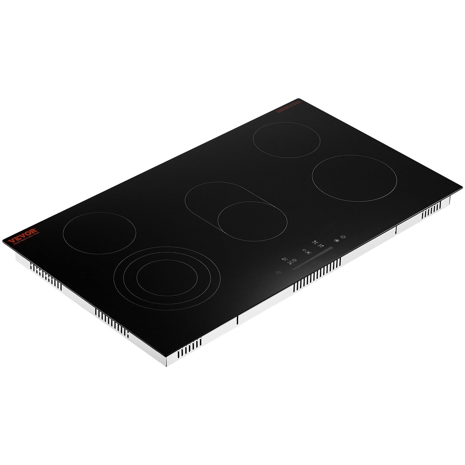 VEVOR Built-in Electric Cooktop Radiant Ceramic Cooktop 5 Burners 35.4x20.5 inch