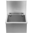 VEVOR Drop in Ice Bin Chest 20x16 inch Drop in Cooler Stainless Steel Outdoor Drop in Ice Chest with Cover Bar Ice Bin 40.9 qt Drop in Wine Drops Drain-Pipe and Drain Plug Included for Cold Wine Beer