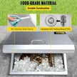 VEVOR Drop in Ice Bin Chest 20x20 inch Drop in Cooler Stainless Steel Outdoor Drop in Ice Chest with Cover Bar Ice Bin 40.9 qt Drop in Wine Drops Drain-Pipe and Drain Plug Included for Cold Wine Beer
