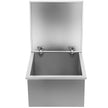 VEVOR Drop in Ice Bin Chest 28x18 inch Drop in Cooler Stainless Steel Outdoor Drop in Ice Chest with Cover Bar Ice Bin 87.2 qt Drop in Wine Drops Drain-Pipe and Drain Plug Included for Cold Wine Beer