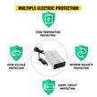 VEVOR Golf Cart Battery Charger 36V Club Car Charger 18A Golf Cart Electric Charger Splayed Plug / LED Club Car Battery Charger Aluminum Shell Power Wise Golf Cart Battery Charger for Ez Go Yamaha