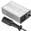 VEVOR Golf Cart Battery Charger 48V Club Car Charger 15A Golf Cart Electric Charger 3 Pin Plug Round / LED Club Car Battery Charger Aluminum Shell Power Wise Golf Cart Battery Charger for Ez Go Yamaha