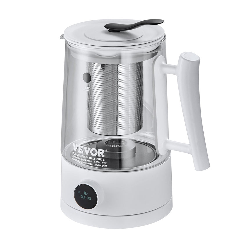 VEVOR Hydrogen Water Pitcher Generator, 1.5 L / 52.8 oz Large Capacity Hydrogen Generator Water Kettle, SPE and PEM Technology, Hydrogen Rich Water Ionizer Machine for Brewing Coffee or Tea