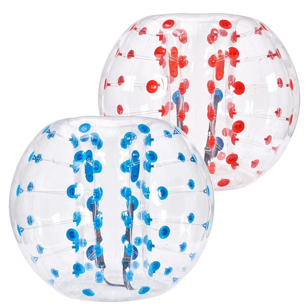 VEVOR Inflatable Bumper Balls 2-Pack, 4FT/1.2M Body Sumo Zorb Balls for Teen & Adult, 0.8mm Thick PVC Human Hamster Bubble Balls for Outdoor Team Gaming Play, Bumper Bopper Toys for Garden, Yard, Park