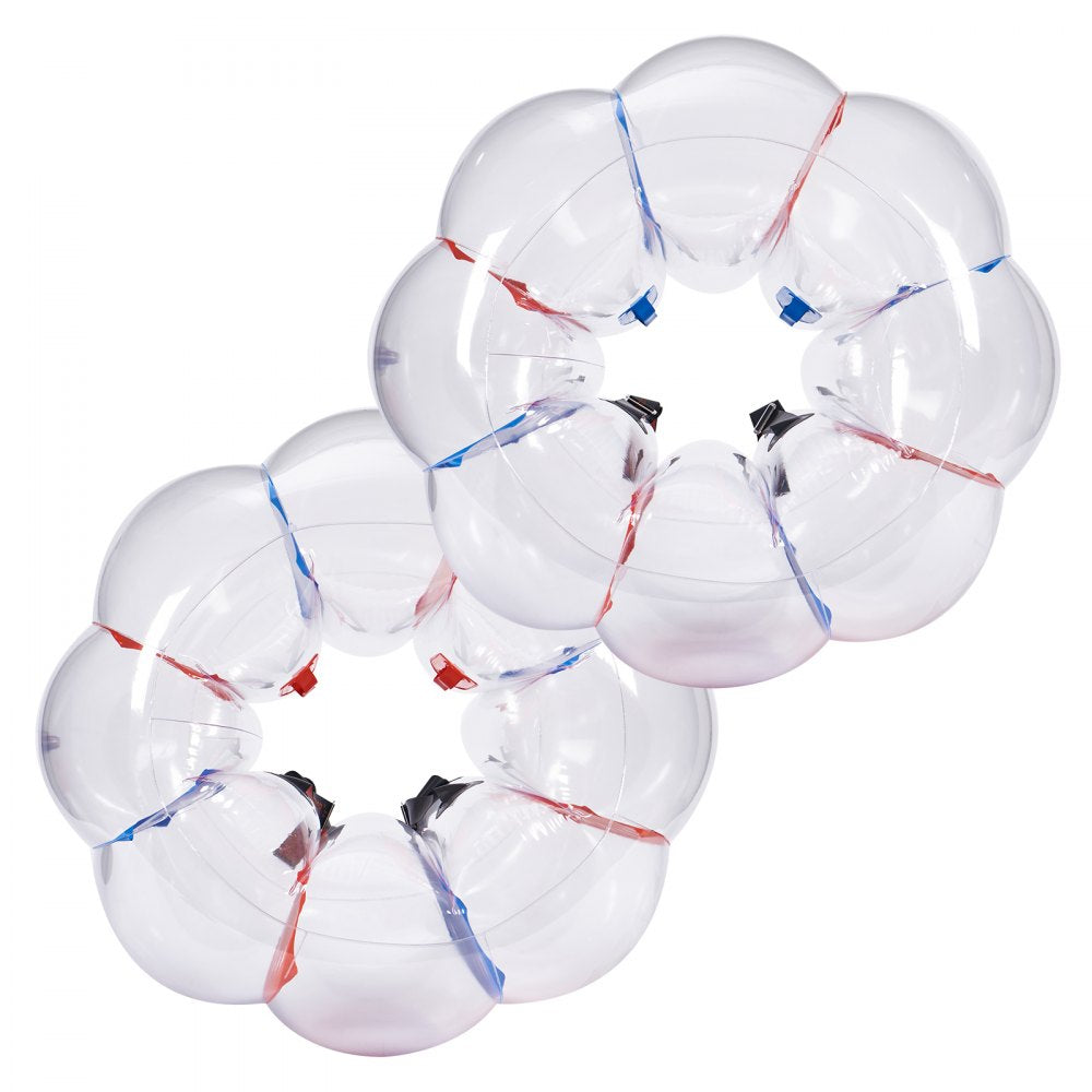VEVOR Inflatable Bumper Balls 2-Pack, 4FT/1.2M Body Sumo Zorb Balls for Kids & Teens, Durable PVC Human Hamster Bubble Balls for Outdoor Team Gaming Play, Bumper Bopper Toys for Playground, Yard, Park