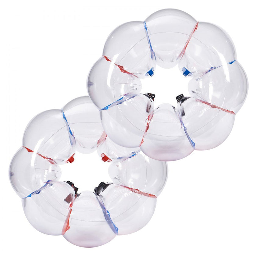 VEVOR Inflatable Bumper Balls 2-Pack, 4FT/1.2M Body Sumo Zorb Balls for Kids & Teens, Durable PVC Human Hamster Bubble Balls for Outdoor Team Gaming Play, Bumper Bopper Toys for Playground, Yard, Park