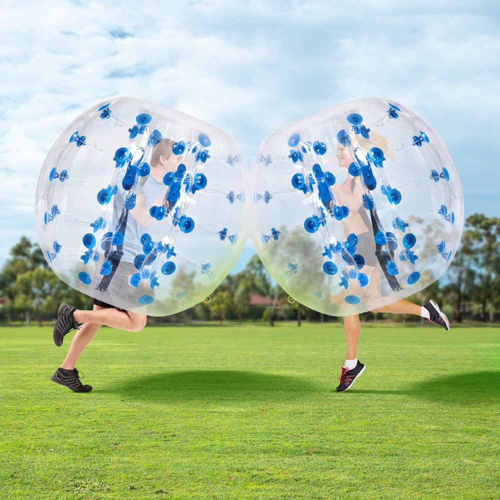 VEVOR Inflatable Bumper Ball 1-Pack, 4FT/1.2M Body Sumo Zorb Balls for Teen & Adult, 0.8mm Thick PVC Human Hamster Bubble Balls for Outdoor Team Gaming Play, Bumper Bopper Toys for Garden, Yard, Park