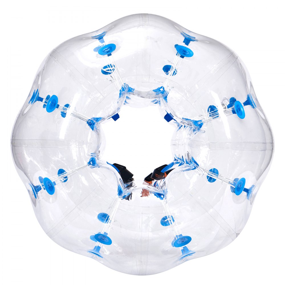 VEVOR Inflatable Bumper Ball 1-Pack, 4FT/1.2M Body Sumo Zorb Balls for Teen & Adult, 0.8mm Thick PVC Human Hamster Bubble Balls for Outdoor Team Gaming Play, Bumper Bopper Toys for Garden, Yard, Park