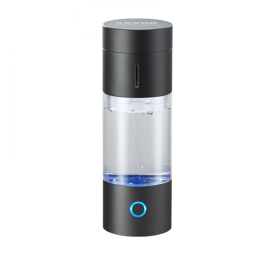 VEVOR Hydrogen Water Bottle Generator, 230 ml / 8.1 oz Capacity Portable Hydrogen Water Maker, SPE Technology Hydrogen Rich Water Ionizer Machine with Nasal Inhalation Tube and Self-Cleaning