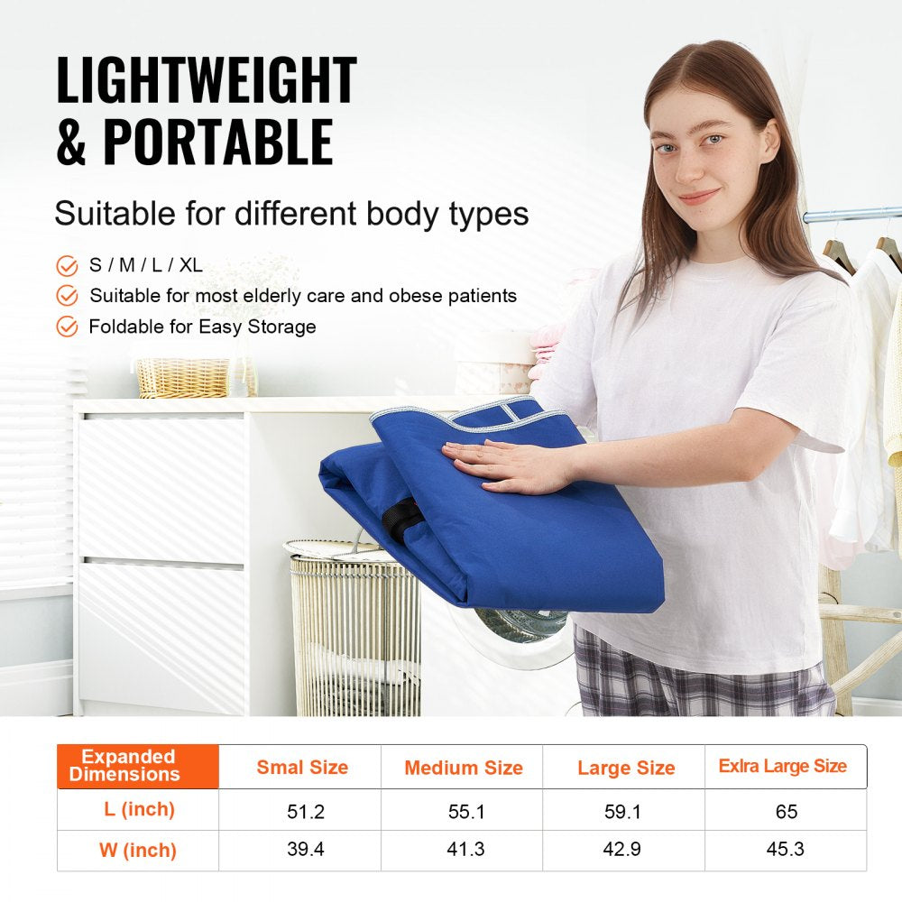 VEVOR Patient Lift Sling with Head Support Medium-Size U Shape Divided Leg Sling