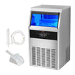 VEVOR Commercial Ice Maker, 110lbs/24H, Ice Maker Machine, 60 Ice Cubes in 12-15 Minutes, Freestanding Cabinet Ice Maker with 33lbs Storage Capacity LED Digital Display, for Bar Home Office Restaurant