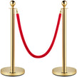 VEVOR Crowd Control Stanchion Posts Silver Post Crowd Control Queue Line 6-Pack