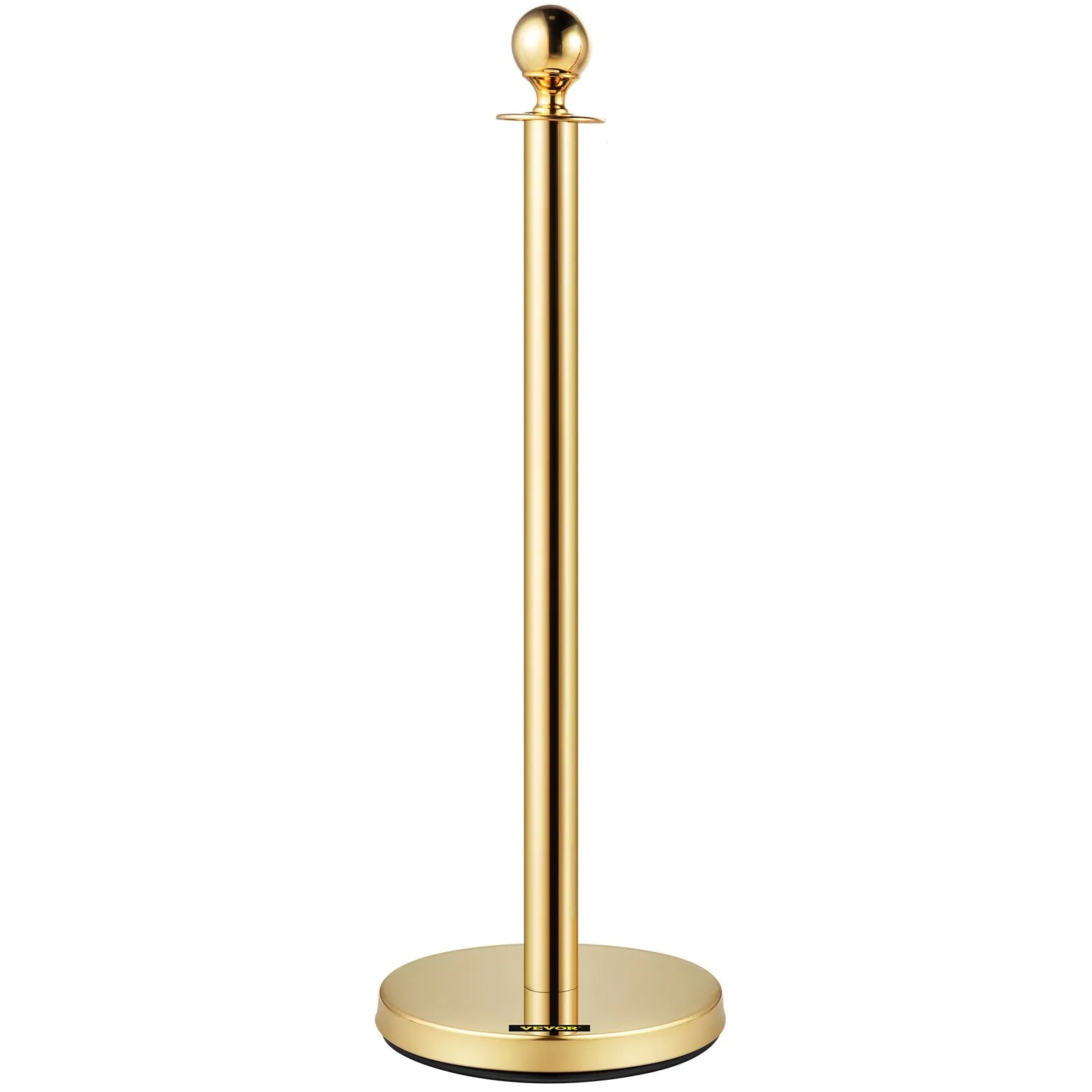 VEVOR Crowd Control Stanchion Posts Silver Post Crowd Control Queue Line 6-Pack