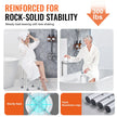 VEVOR Shower Chair 360 Degree Rotating, Adjustable Height Shower Stool Seat, Bath Chair for Inside Shower or Tub, Non-Slip Bench Bathtub Seat Stool for Elderly Disabled Handicap, 300 lbs Capacity