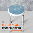 VEVOR Shower Chair 360 Degree Rotating, Adjustable Height Shower Stool Seat, Bath Chair for Inside Shower or Tub, Non-Slip Bench Bathtub Seat Stool for Elderly Disabled Handicap, 300 lbs Capacity