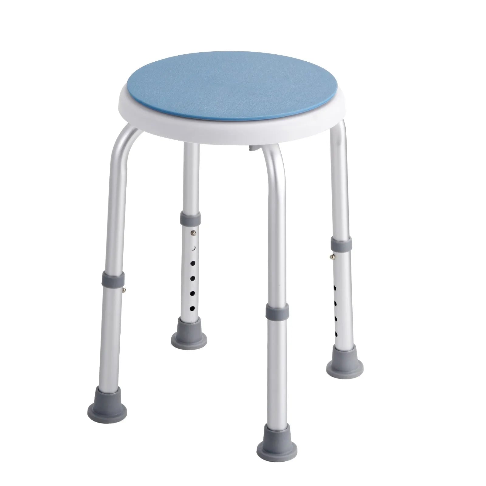 VEVOR Shower Chair 360 Degree Rotating, Adjustable Height Shower Stool Seat, Bath Chair for Inside Shower or Tub, Non-Slip Bench Bathtub Seat Stool for Elderly Disabled Handicap, 300 lbs Capacity