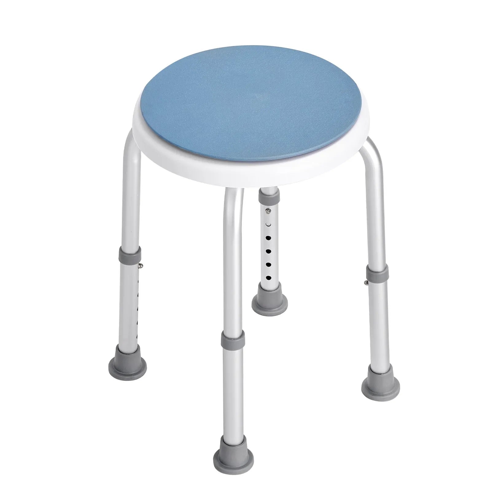 VEVOR Shower Chair 360 Degree Rotating, Adjustable Height Shower Stool Seat, Bath Chair for Inside Shower or Tub, Non-Slip Bench Bathtub Seat Stool for Elderly Disabled Handicap, 300 lbs Capacity