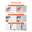 VEVOR Pull Up Bar Wall Mounted Heavy Duty Chin Up Bars Home Gym Adjustable Depth