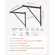 VEVOR Pull Up Bar Wall Mounted Heavy Duty Chin Up Bars Home Gym Adjustable Depth