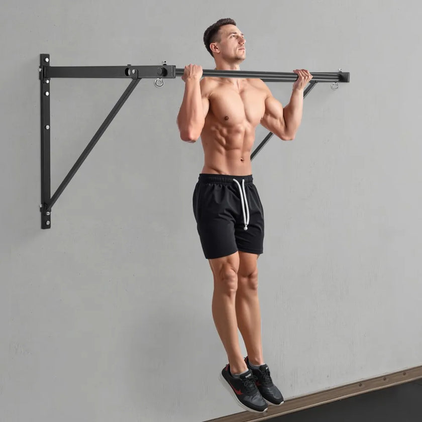 VEVOR Pull Up Bar Wall Mounted Heavy Duty Chin Up Bars Home Gym Adjustable Depth